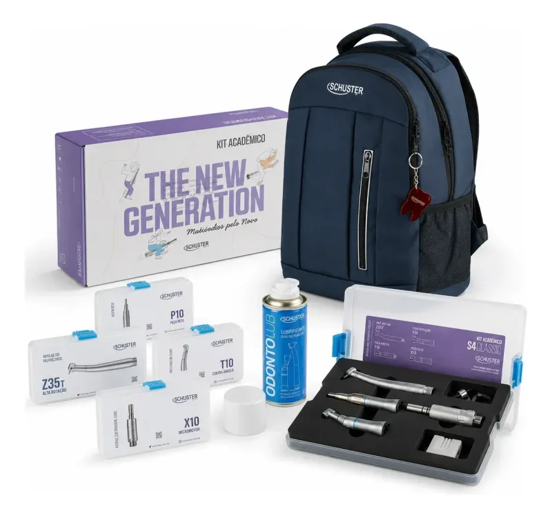 Kit Acadêmico De Peças De Mão Modelo S4 Classic - Schuster