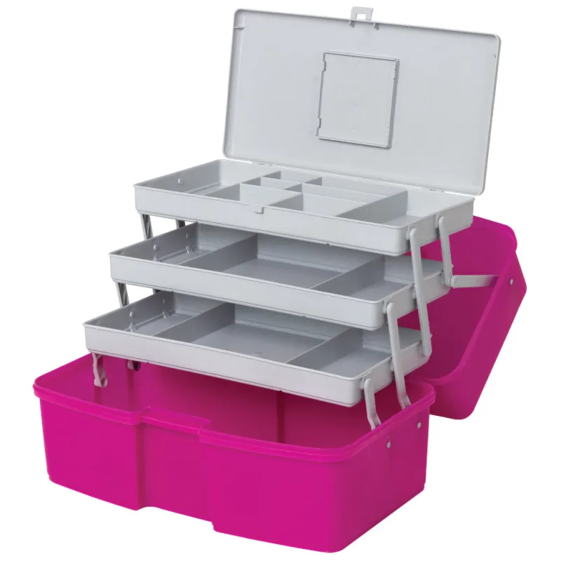 Maleta Organizadora Fashion Bag Odonto 3 Bandejas Cor Rosa