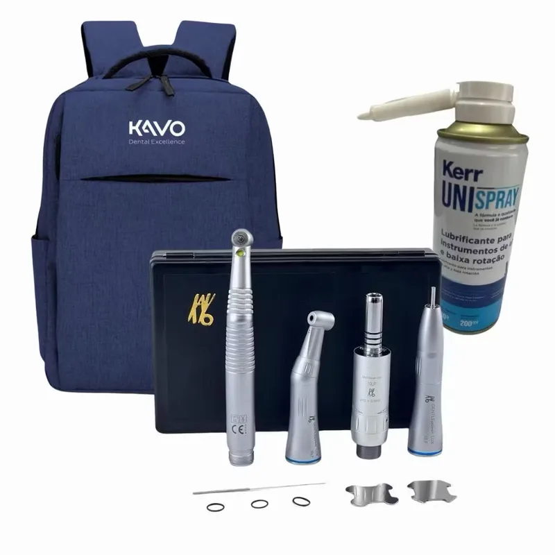 ￼KIT ACADEMICO ODONTOLOGICO SÉRIE 636 LED COM MOCHILA E UNISPRAY